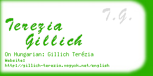 terezia gillich business card